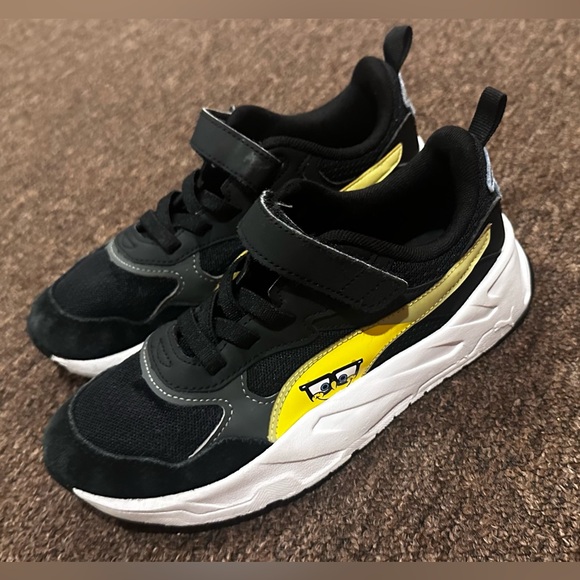 New kids PUMA x Trinity Spongebob Squarepants AC + PS sneakers Size 3.5 - Picture 2 of 11